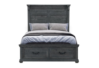 TATUM GREY QUEEN BED WITH STORAGE