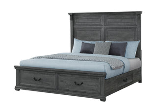 TATUM GREY STOARGE KING BED