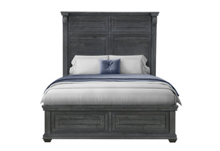 TATUM GREY QUEEN BED WITHOUT STORAGE