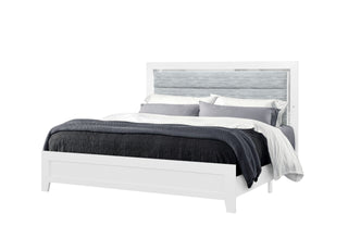 LUCCIA WHITE QUEEN BED GROUP WITH LED