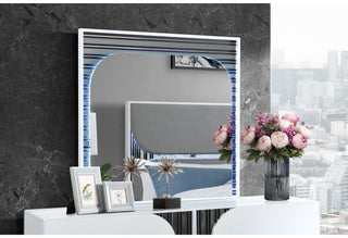 TALIA WHITE MIRROR WITH LED
