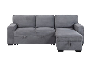 U0203 LIGHT GREY REVERSIBLE SOFA BED