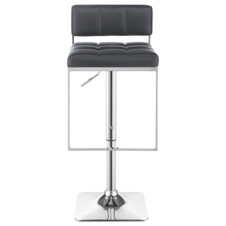 Alameda Adjustable Bar Stool Chrome and Grey