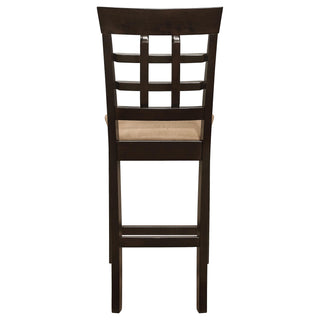 Gabriel Lattice Back Counter Chair Cappuccino (Set of 2)