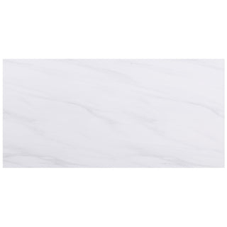 Carla 80-inch Cultured Carrara Marble Top Dining Table White
