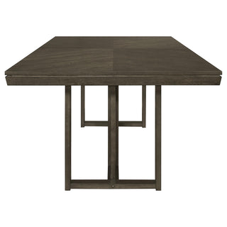 Kelly 7-piece Rectangular Dining Table Set Dark Grey