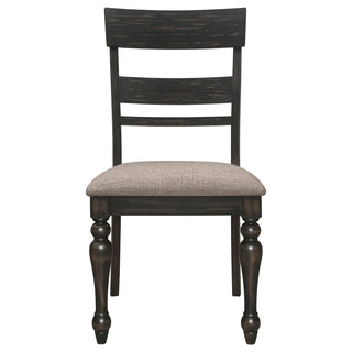Bridget Wood Dining Side Chair Charcoal (Set of 2)