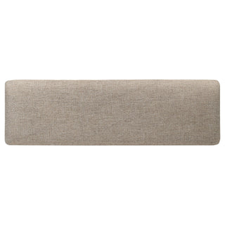Bridget Fabric Upholstered Dining Bench Stone and Charcoal