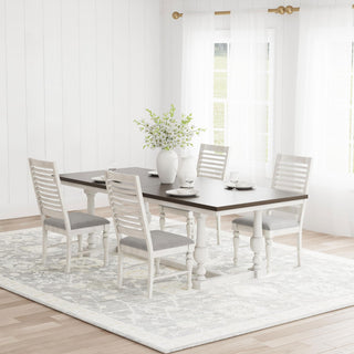 Aventine 5-piece Extension Leaf Dining Set Vintage White