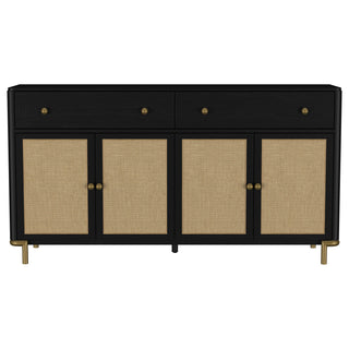 Arini 2-drawer Cane Door Dining Sideboard Server Black
