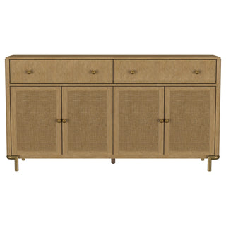 Arini 2-drawer Cane Door Dining Sideboard Server Sand Wash