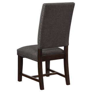 Twain Upholstered Dining Side Chair Warm Grey (Set of 2)
