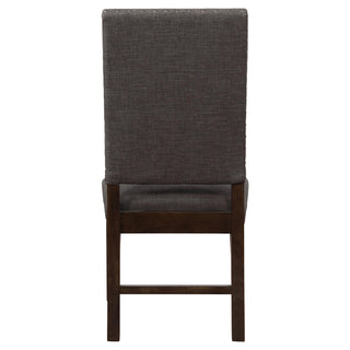 Twain Upholstered Dining Side Chair Warm Grey (Set of 2)