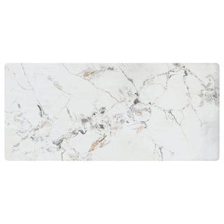 Carvell Rectangular Sintered Stone Dining Table Mirage White