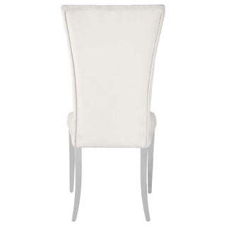 Kerwin Velvet Upholstered Dining Side Chair White (Set of 2)