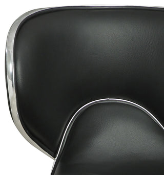 Edenton Upholstered Adjustable Bar Stool Black (Set of 2)