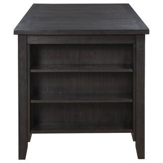 Elliston 66-inch Counter Height Dining Table Dark Grey