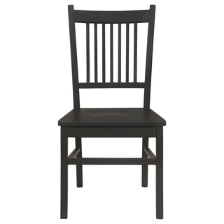 Marbrisa Wood Dining Side Chair Matte Black (Set of 2)