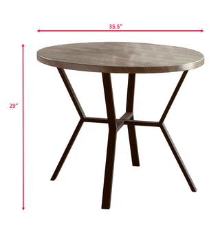 BLAKE 5PK ROUND DINING SET GREYWASH