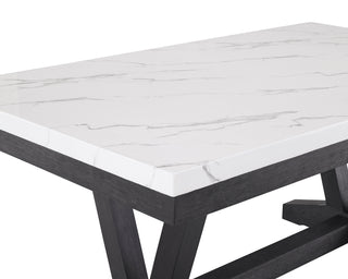 VANCE FAUX MARBLE DINING TABLE