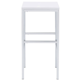 Natividad 5-piece Pub Height Bar Table Set White High Gloss