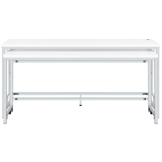 Jackson 5-piece Multipurpose Counter Height Table Set White