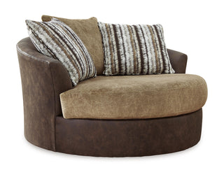 Alesbury Sofa and Oversized Swivel Accent Chair