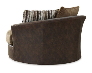 Alesbury Sofa and Oversized Swivel Accent Chair