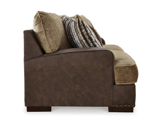 Alesbury Sofa and Oversized Swivel Accent Chair