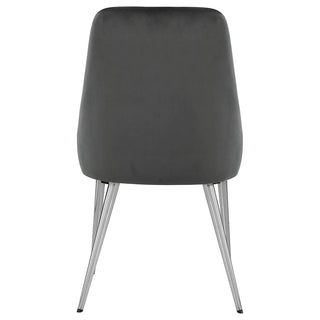 Cabianca Upholstered Dining Side Chair Grey (Set of 2)