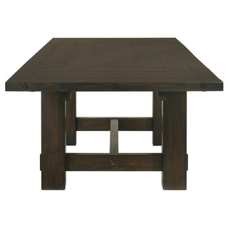 Calandra 121-inch Extension Leaf Dining Table Vintage Java