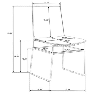 Topeka 6-piece Rectangular Dining Table Set Mango Cocoa