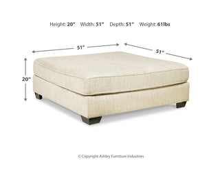 Rawcliffe Oversized Accent Ottoman