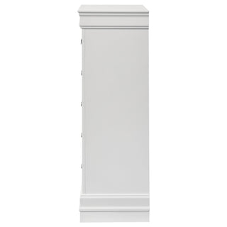 Louis Philippe 5-drawer Bedroom Chest White