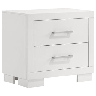 Jessica 4-piece Eastern King LED Bedroom Set Snow White
