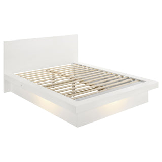 Jessica 4-piece Queen LED Bedroom Set Snow White