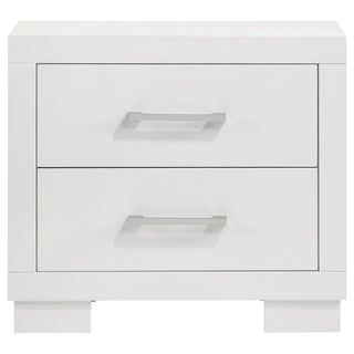 Jessica 2-drawer Nightstand Snow White