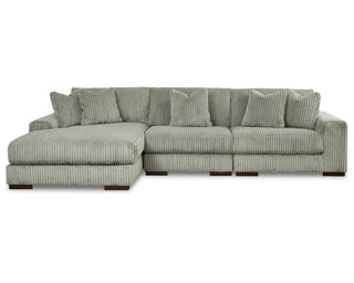 Lindyn 3-Piece Sectional and Oversized Swivel Accent Chair