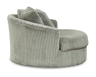 Lindyn Super Chaise with Oversized Swivel Chair