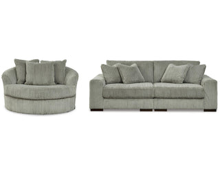 Lindyn 2-Piece Sectional Sofa and Oversized Swivel Accent Chair