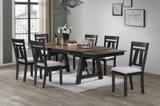 MARIBELLE SIDE CHAIR WHEAT CHARCOAL