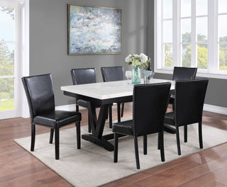 TANNER DINING TBL FAUX CARRARA MBL