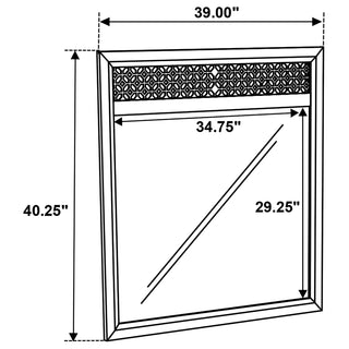 Valencia Dresser Mirror Black