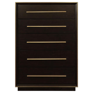 Durango 5-drawer Bedroom Chest Smoked Peppercorn