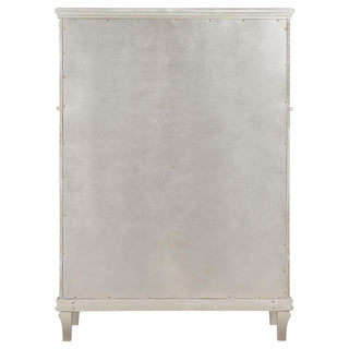 Evangeline 6-drawer Bedroom Chest Silver Oak