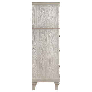 Evangeline 6-drawer Bedroom Chest Silver Oak