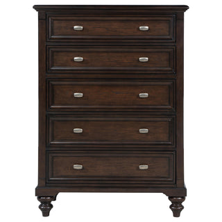 Andover 5-drawer Chest of Drawers Dark Oak