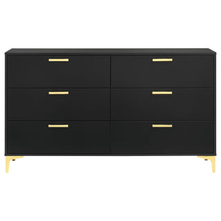 Kendall 6-drawer Dresser Black