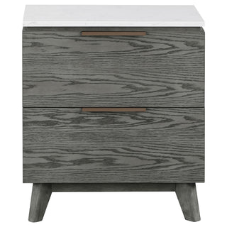 Nathan 2-drawer Nightstand Grey