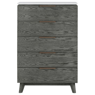 Nathan 5-drawer Bedroom Chest Grey